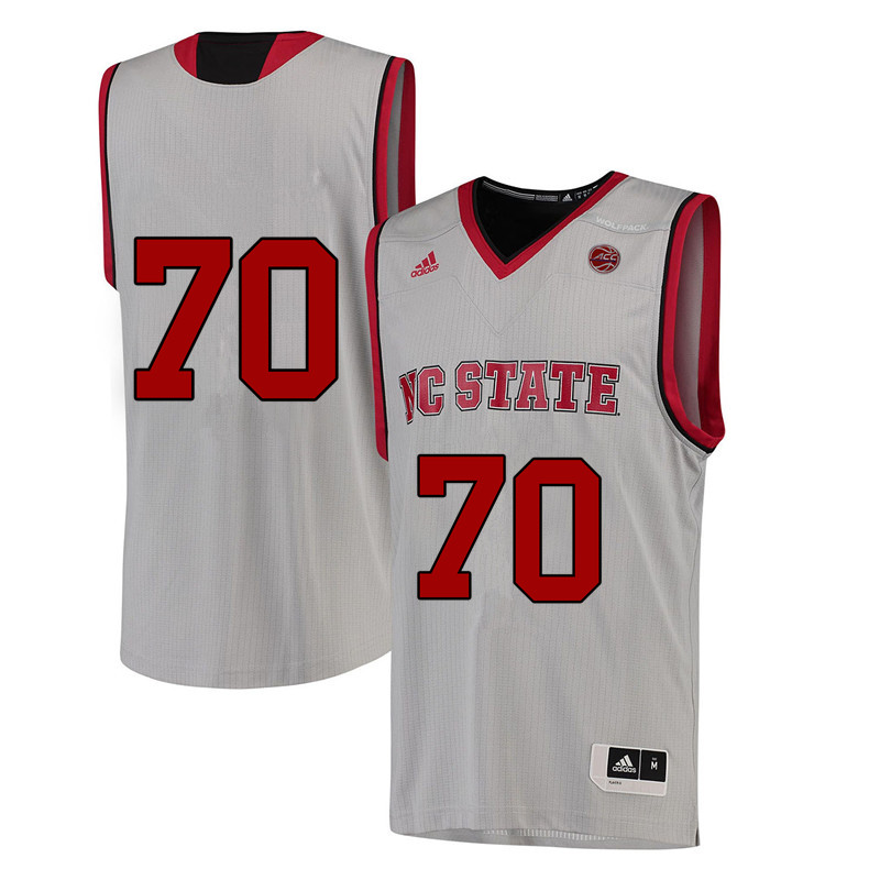Men #70 Dick Dickey NC State Wolfpack College Basketball Jerseys-White - Click Image to Close